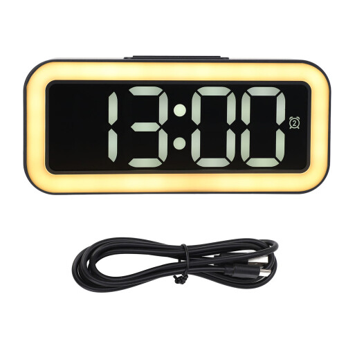 TS-3002 Großer digitaler LED-Wecker 5.7in Schwarz 1