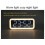 TS-3002 Großer digitaler LED-Wecker 5.7in Schwarz 10