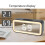 TS-3002 Großer digitaler LED-Wecker 5.7in Schwarz 5