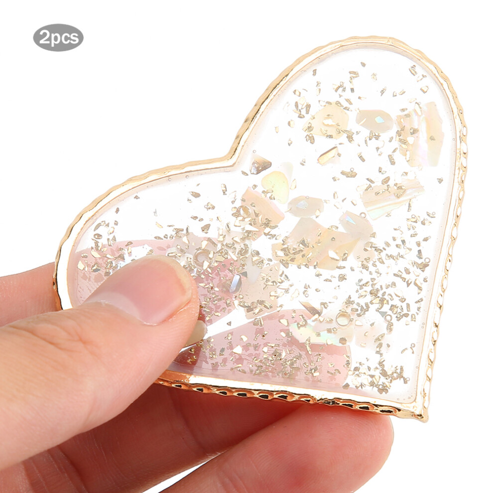 Gold Crystal Nail Tips Display Stand With Plated Edges - Stylish & Portable