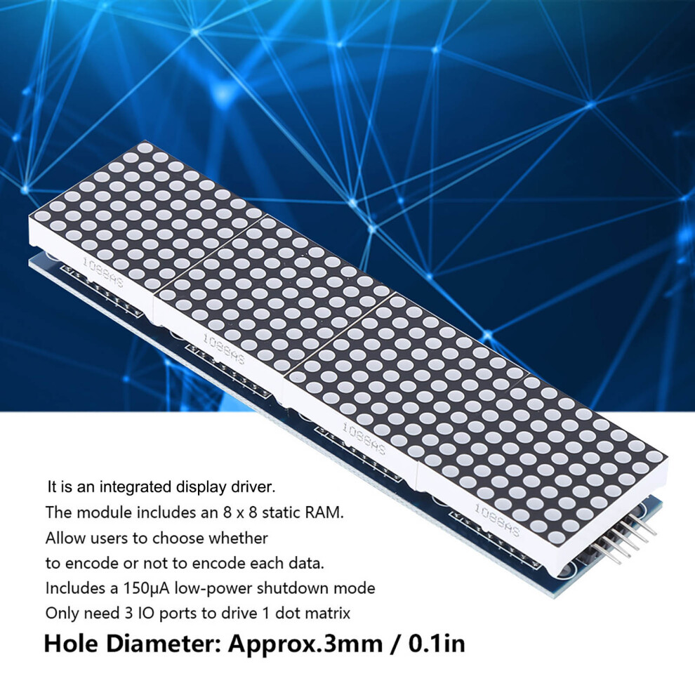 Dot Matrix Control Module 8X8 Single Chip Microcontroller Led Display 5081333826074