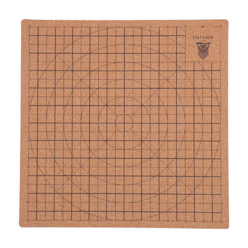 Doppelseitige Kork-Makramee-Platte 30x30 cm Raster 2