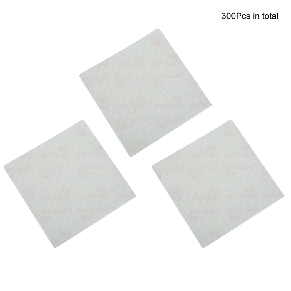 300 Pcs Transparent Silicone Anti Slip Foot Pads 6X2cm Household Accessories 5071333827430