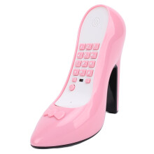 High Heel Telefon ABS kabelgebunden rosafarbene Aufbewahrung