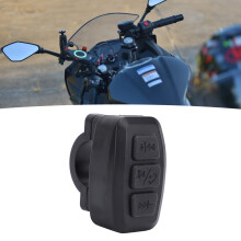 Kabellose Fahrradtelefonsteuerung Bluetooth IPX6 wasserdicht wiederaufladbar Schwarz