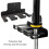 Space Saving Barbell Storage Rack - Heavy Duty Wall Mounted Holder 6