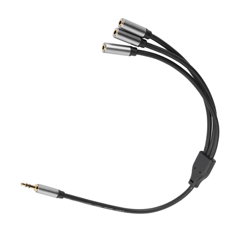 3 In 1 Audio Splitter Cable 3.5Mm Male To 3 Females, 0.3M 8421333830140