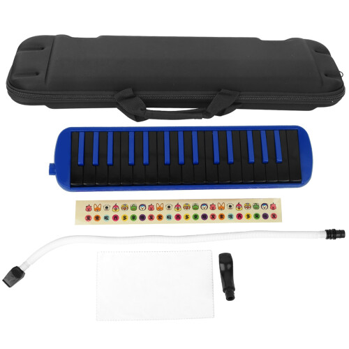 Practice-Ready 32-Key Blue Melodica F32s with Bag for Learning 2