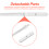 2 pares de palillos de sable de luz LED, transparentes. 7