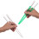 2 pares de palillos de sable de luz LED, transparentes. 2