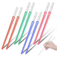 4P Palillos de sable láser LED 26x1x1 cm Transparente35mAh