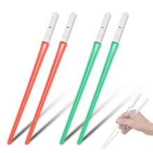 2 Paar LED-Lichtschwerter 9-Farben 26x1x1 cm 35mAh