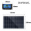 10W Polysilizium-Solarmodul-Kit Schwarz 330x200mm 7