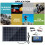 10W Polysilizium-Solarpanel-Set 330x200mm Schwarz 4