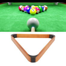 9-Ball-Pool-Triangel aus Kiefernholz, schwarzer Kopf, 57,2 mm, für Tischspiele