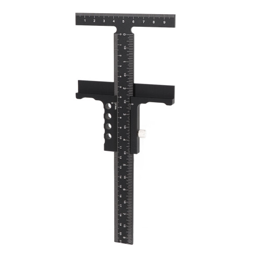 Righello a forma di T per tracciatura, 229100 mm, strumento nero.