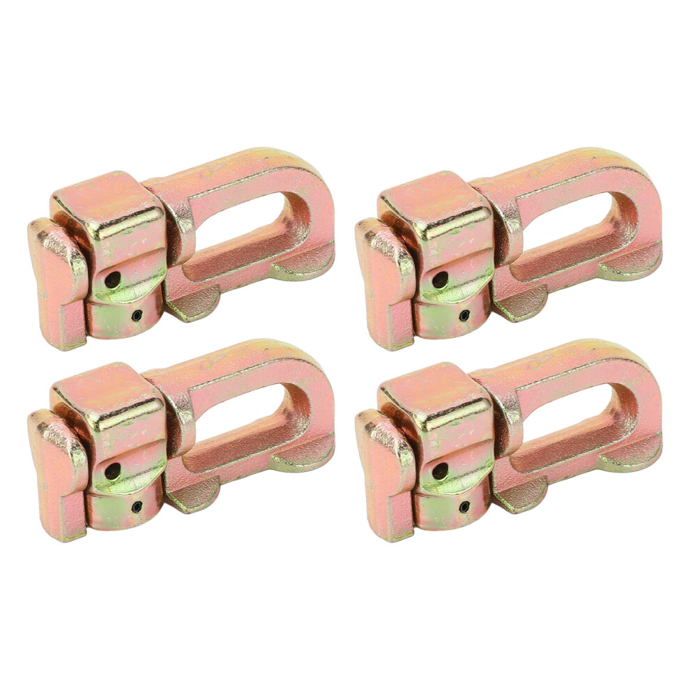 4Pcs Carbon Steel L Track Double Stud Tie Down Fittings For Truck Bed & Trailer Gold Bronze 3761333836724