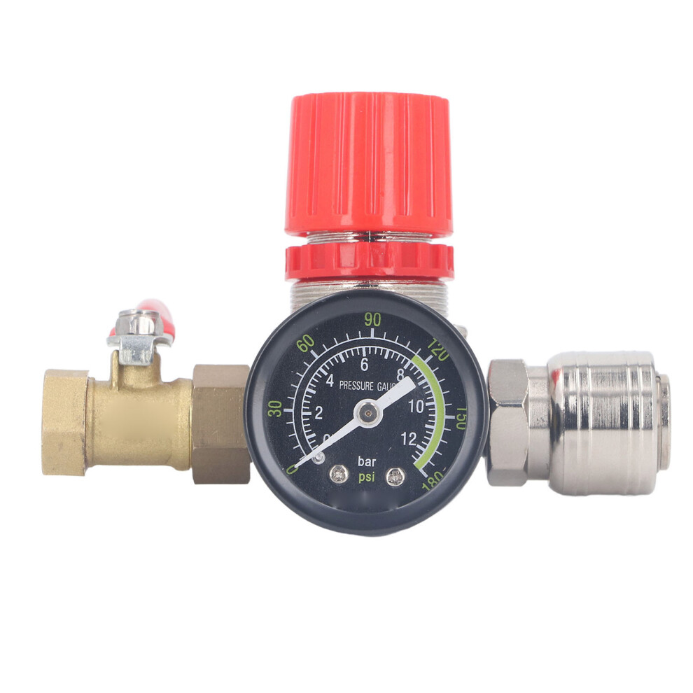 Durable 0Â180 Psi Air Compressor Regulator Set With 4 Way Valve 5001333836866