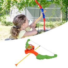 Pfeilspielzeug mit Saugnapfkopf, Lichteffekt, Bogen und Pfeil für Kinder, für drinnen und draußen, orange