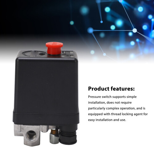 Heavy Duty Air Compressor Pressure Switch 135-175 PSI 240V 20A 2