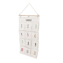 Bolsa de almacenamiento para colgar en la pared 12 bolsillos organizador de tela para dormitorio & residencia