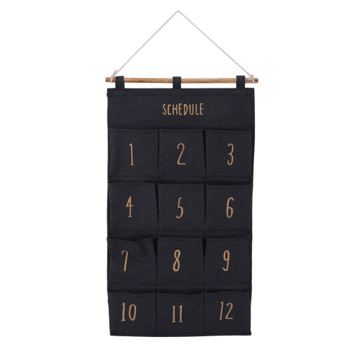 12 Taschen hängender Organizer Typ D 37x73 cm Beige 2