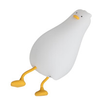 Lámpara para dormir con forma de pato Mini, 1200mAh, silicona, amarillo
