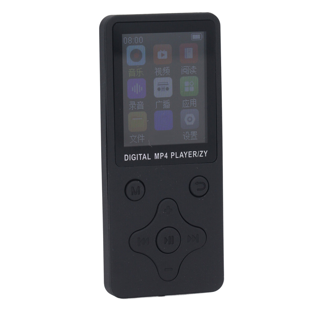 64Gb 1.8" Lcd Bluetooth Mp3 Mp4 Player With Earphones, Black 7891333837660