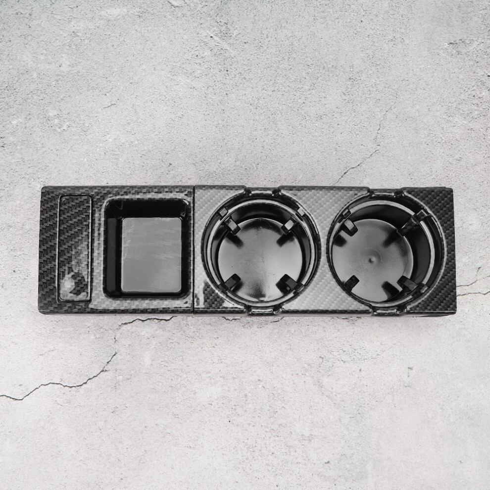 Center Console Cup Coin Holder Fit For E46 3 Series 99-06 Carbon Fiber Style 8701333837951