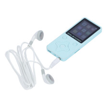 Lecteur Bluetooth MP3 MP4 de 64 Go avec écran LCD de 1,8 pouces Son de haute qualité Bleu