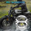 Faro LED nero per moto da 5-3/4 pollici, 80 W 8
