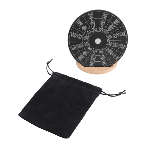 Outil de roue des quintes noir 12,4 cm 1,5 mm 2