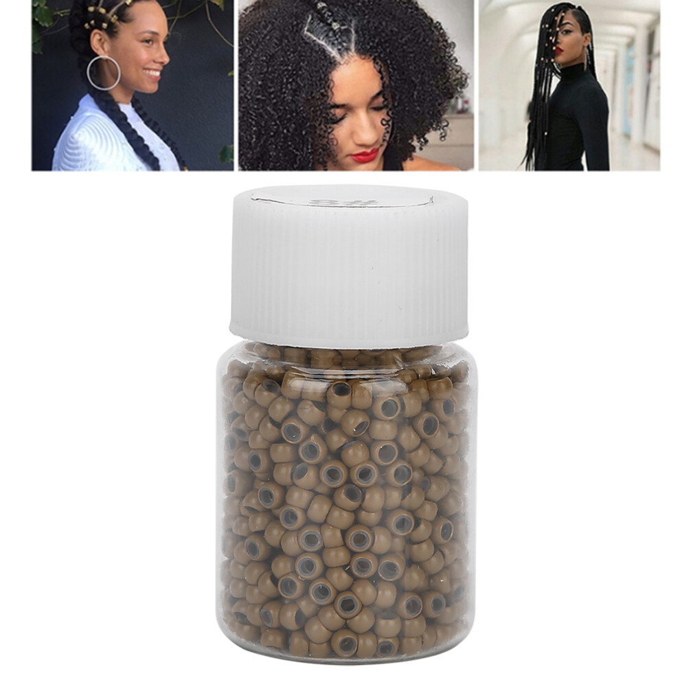 Unisex 1000Pcs Silicone Micro Link Rings For Hair Extensions, 8# & 6#