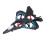 F22 azul RC planeador de espuma EPP 150mAh kit 15