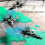 F22 azul RC planeador de espuma EPP 150mAh kit 7