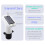 Solar Water Level Indicator with Rechargeable Battery & Temp Display 7