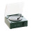 Vintage Green Bluetooth Speaker Turntable with Alarm Clock Function 2