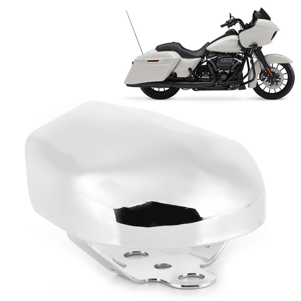 Touring Motorcycle Horn Cover  Easy Install Silver Finish-image-OPC-PJCKGFS-NEW