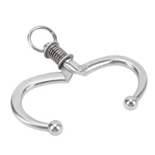 Anillo nasal para toro, acero inoxidable, grande, clip de resorte