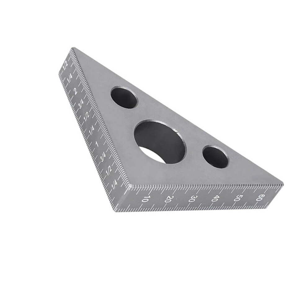 Precision Aluminum Ruler 45/90 Degree Frosted Right Angle Gauge For Woodworking 9471333845704