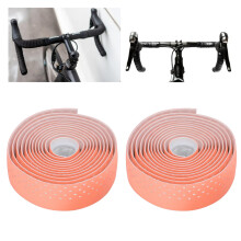 2 pièces de ruban de guidon pour vélo de route, antidérapant, orange