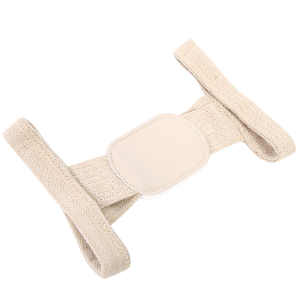 Beige Posture Corrector Belt - Adjustable Back & Spine Support For Adults
