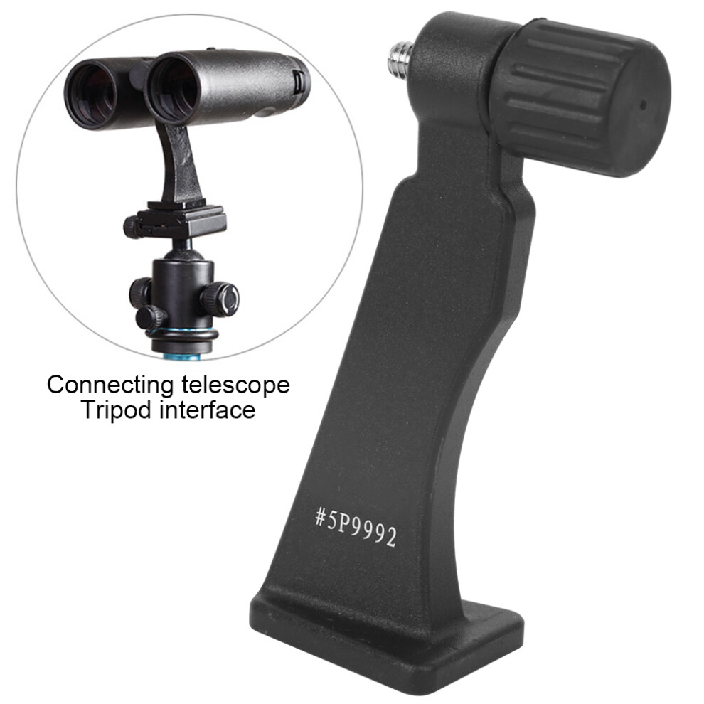 Metal 1/4 Inch Screw Binocular Adapter For Telescope Tripod Connection Black 9401333847477