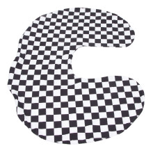 Black & White Checkered Baby Nursing Pillow Cover, Washable for Moms