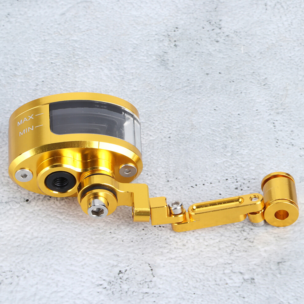 Cnc Aluminum Brake Fluid Reservoir Oil Cup For Motorcycle, Gold 4681333848291