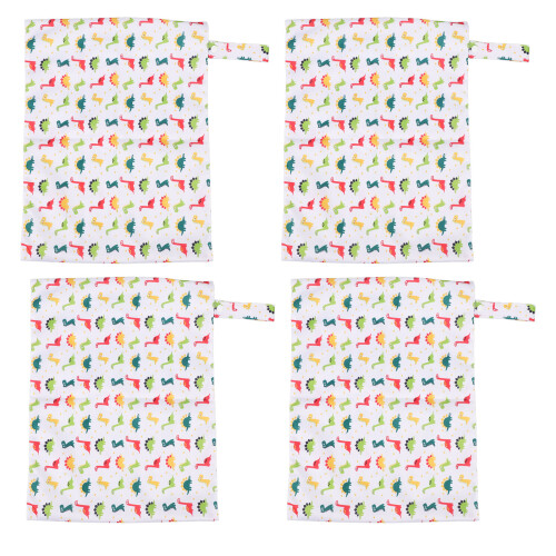 4 pièces de sacs suspendus pour poussette imprimés 30x40cm 2