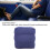 Repose-pieds gonflable - 40x30x42 cm, bleu 4