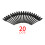 Easy Replace 20pcs Black Nibs for BOSTO Graphic Tablet Battery Stylus 8