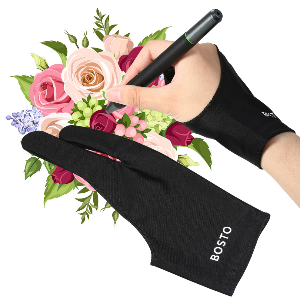 Elastic Two-Finger Drawing Glove Universal Fit For Artist Tablets 8251333852411