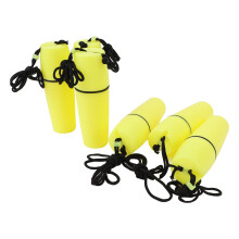 6 Stück Kayak Behälter Flasche ABS Wasserdicht Tragbare Kayak Verschlossene Flasche Trockenkästchen mit Haken Seil für Tauchen Schnorcheln